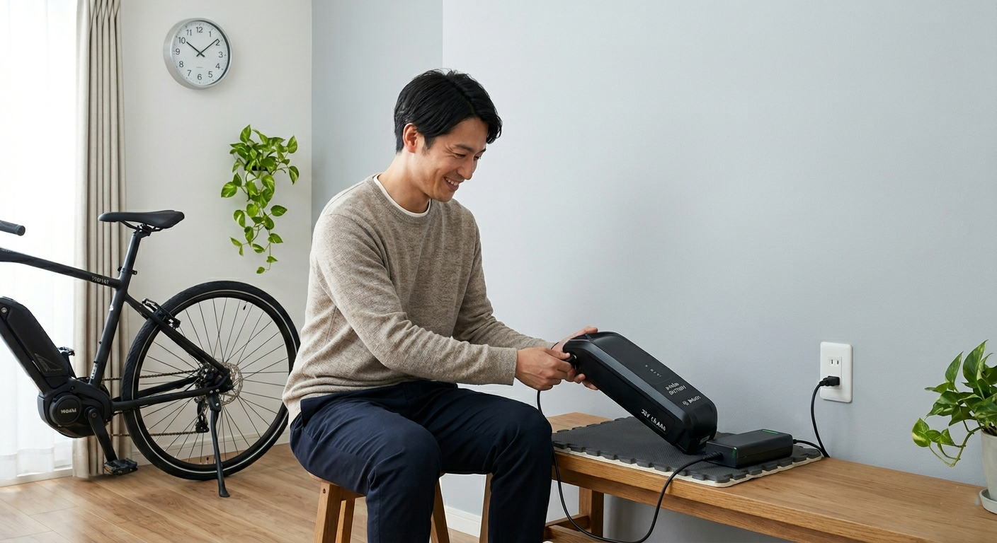 e-bikeバッテリーを長持ちさせる充電・保管の正しい方法